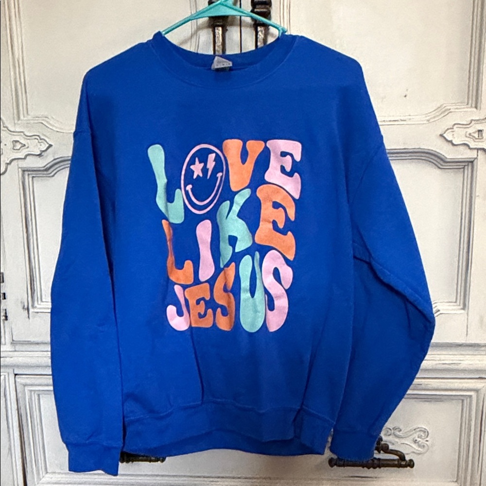 Blue Graphic Women’s Sweater